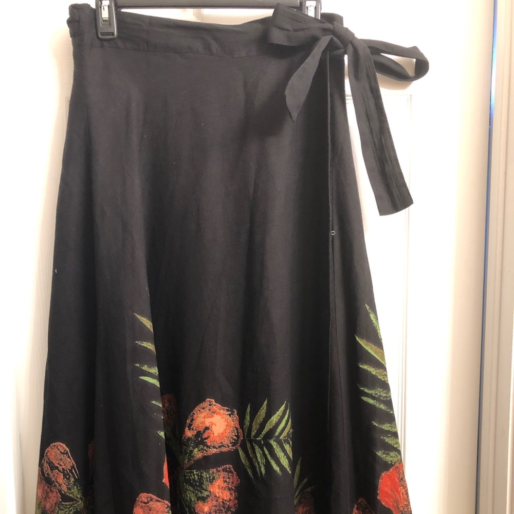 CHICO’s Floral Print Wrap Skirt
